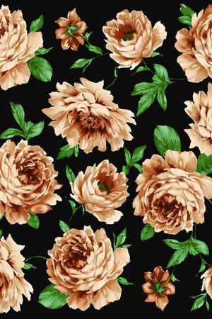 高清月季印花华亿平台图片