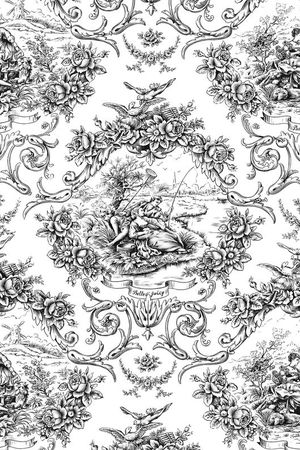 欧式田园印花华亿平台图片