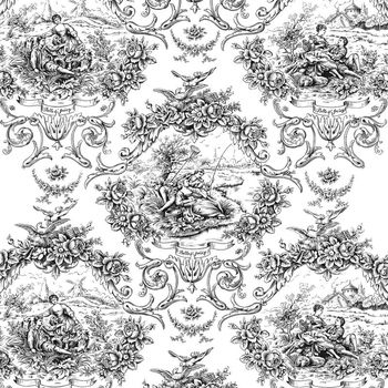 欧式田园印花华亿平台图片