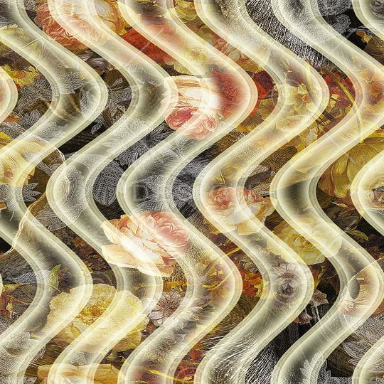 创意波纹印花华亿平台图片