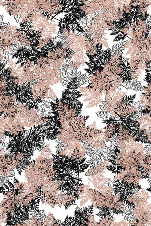 树叶印花华亿平台图片