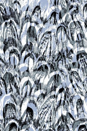 羽毛印花华亿平台图片