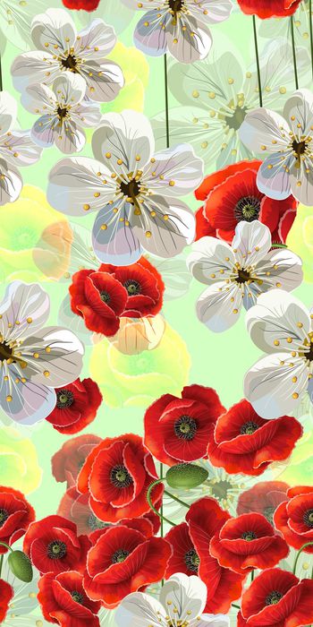 461318-花卉 多色 绚丽 服装 印花 时尚