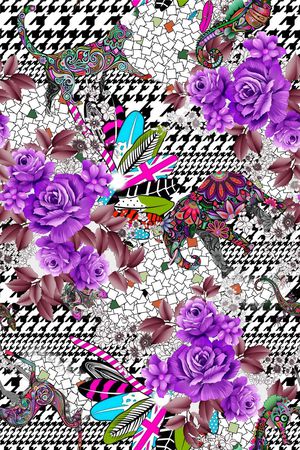 时尚印花华亿平台图片