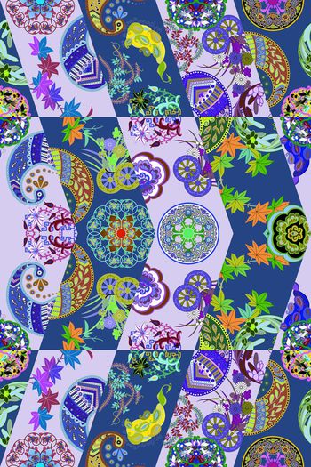 461528-异域风情古典几何花纹