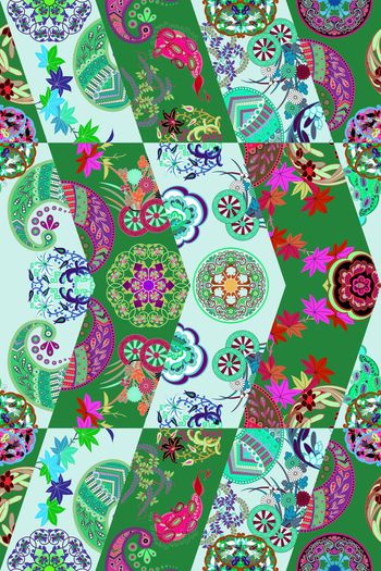 461529-异域风情古典几何花纹