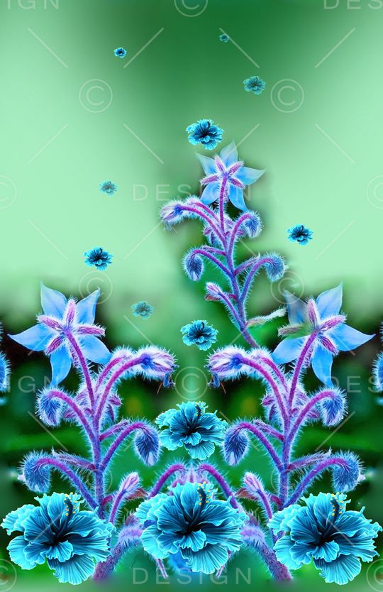 定位花印花华亿平台图片