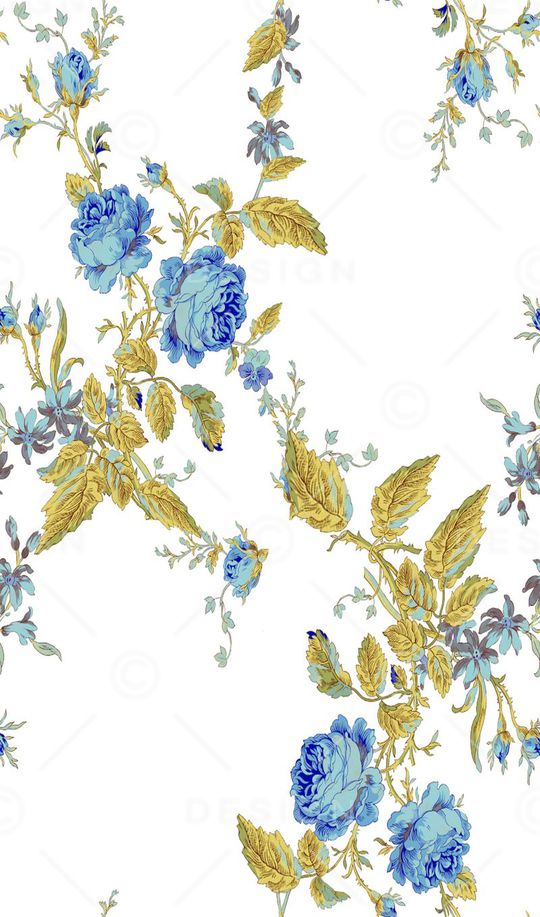 4方花卉印花华亿平台图片