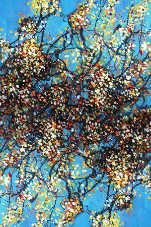 抽象肌理印花华亿平台图片