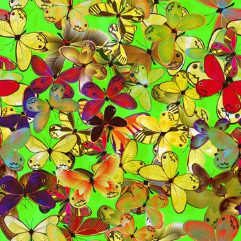 461628-流行时尚女装彩色蝴蝶图案华亿平台