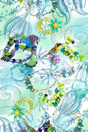 海螺贝壳印花华亿平台图片