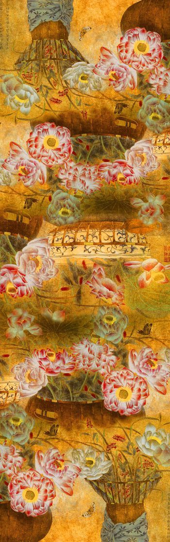 宫廷富贵印花华亿平台图片