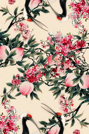 中国风印花华亿平台图片