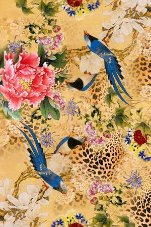 中国风印花华亿平台图片