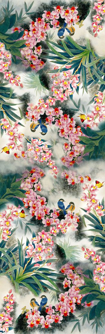 中国风印花华亿平台图片