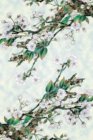 中国风印花华亿平台图片