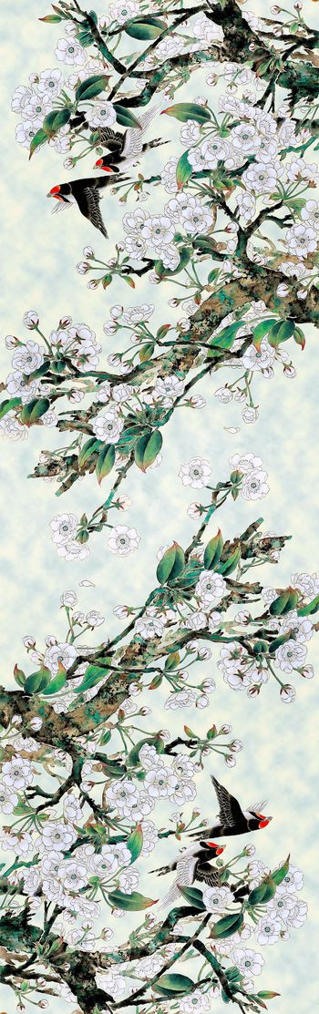 中国风印花华亿平台图片