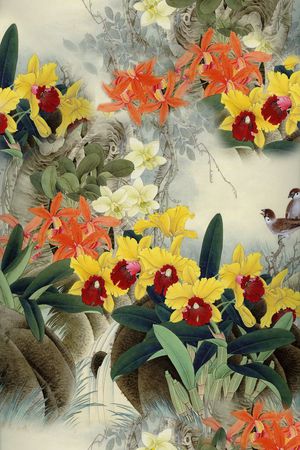 中国风印花华亿平台图片