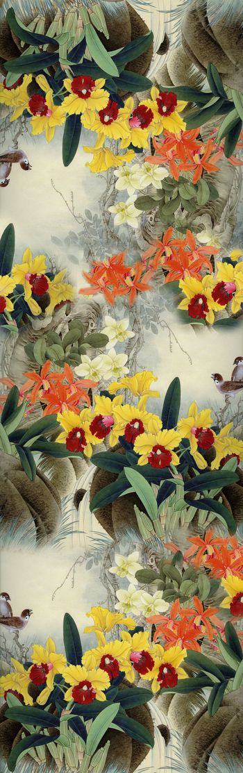 中国风印花华亿平台图片