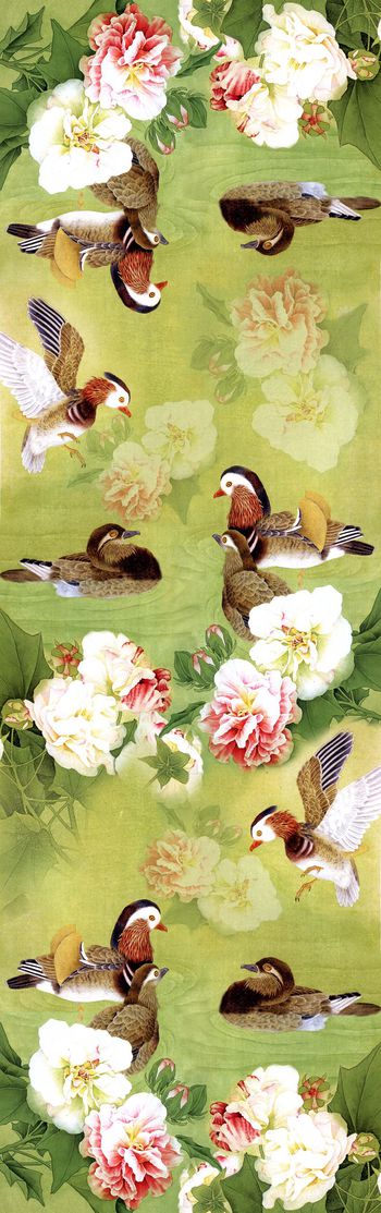 中国风印花华亿平台图片