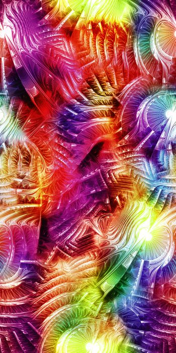 461652-时尚抽象炫彩分形几何玻璃