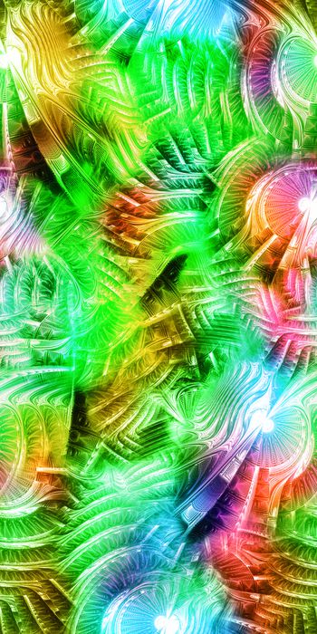 461653-时尚抽象炫彩分形几何玻璃