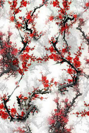 中国风印花华亿平台图片