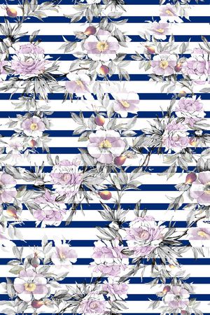 条纹印花华亿平台图片