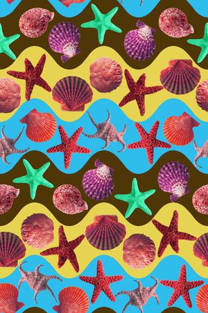 贝壳印花华亿平台图片