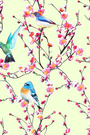 MAX-中国风印花华亿平台图片