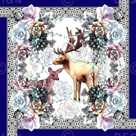 方巾 丝巾 数码印花印花华亿平台图片