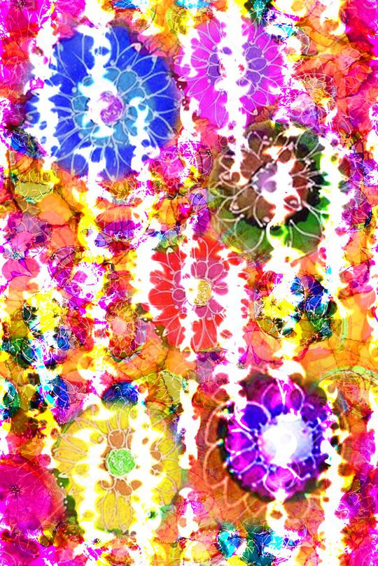 淡雅印花华亿平台图片