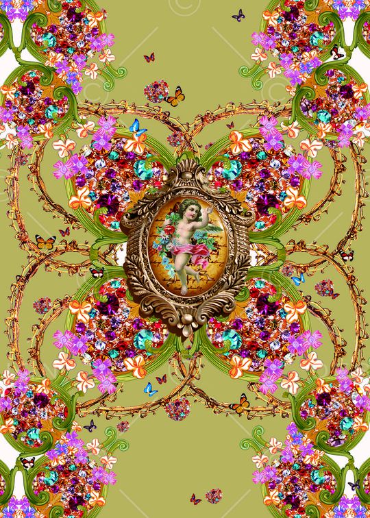 欧式印花华亿平台图片