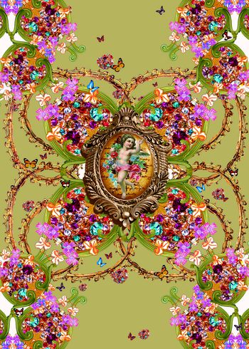 欧式印花华亿平台图片