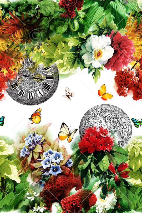 复古印花华亿平台图片