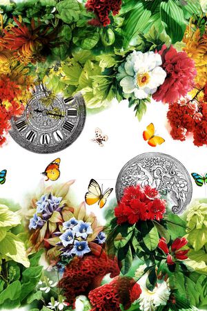 复古印花华亿平台图片