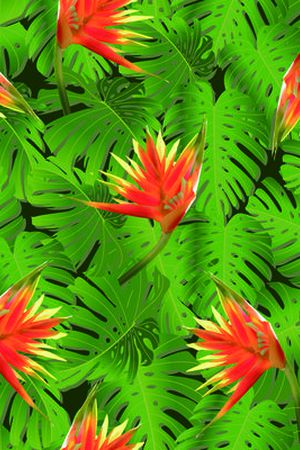 棕榈叶印花华亿平台图片