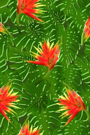 棕榈叶印花华亿平台图片