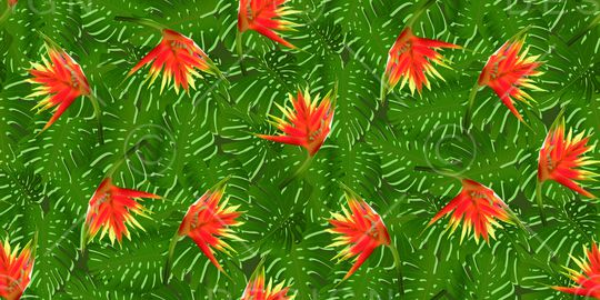 棕榈叶印花华亿平台图片