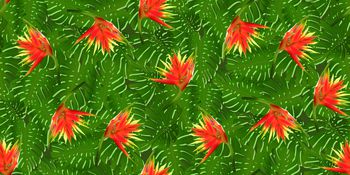 461907-时尚花卉绿叶图