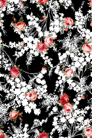 黑白印花华亿平台图片