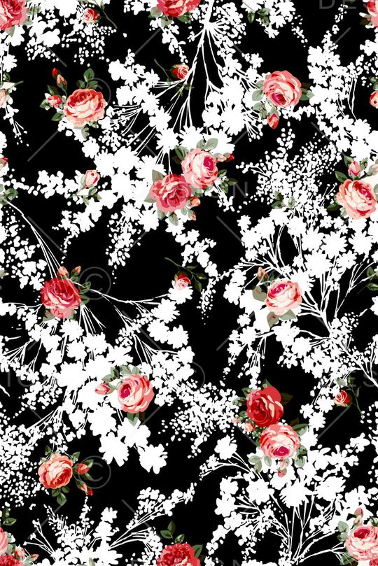 黑白印花华亿平台图片