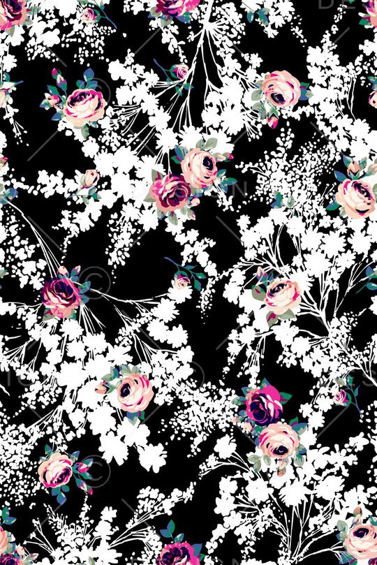 黑白印花华亿平台图片