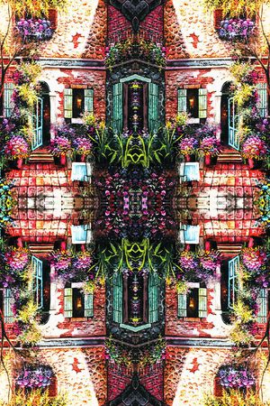 欧式油画田园风印花华亿平台图片