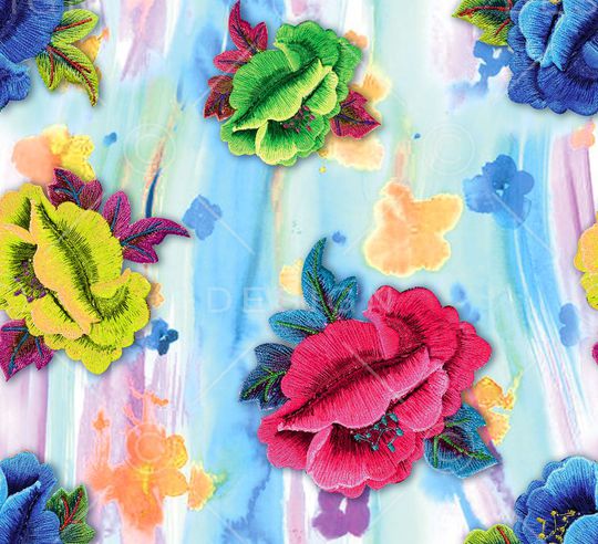 MAX-中国风印花华亿平台图片