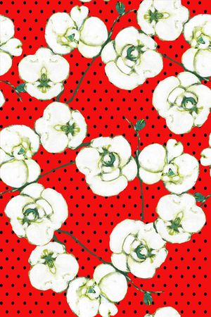 简单清爽印花华亿平台图片