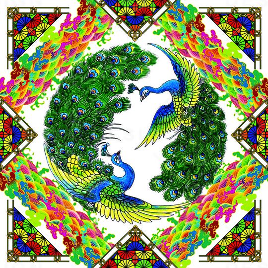 复古印花华亿平台图片