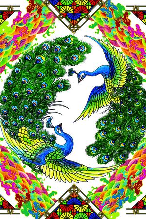 复古印花华亿平台图片