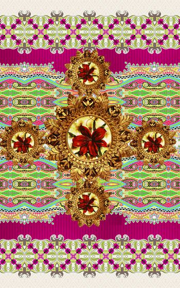 欧式大牌印花华亿平台图片