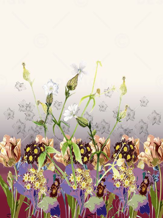 手绘印花华亿平台图片